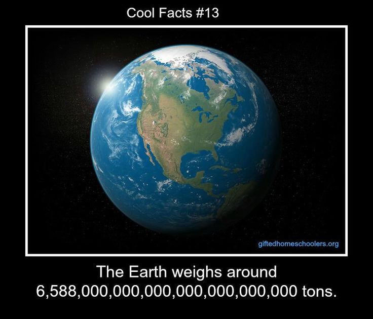 How much does planet Earth weigh?
