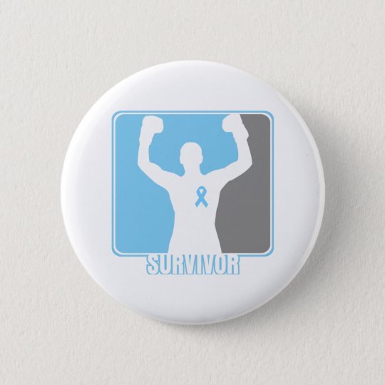 Prostate Cancer Winning Survivor 6 Cm Round Badge